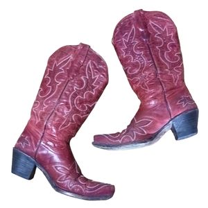 Corral Women's Red Cowgirl Boots 7